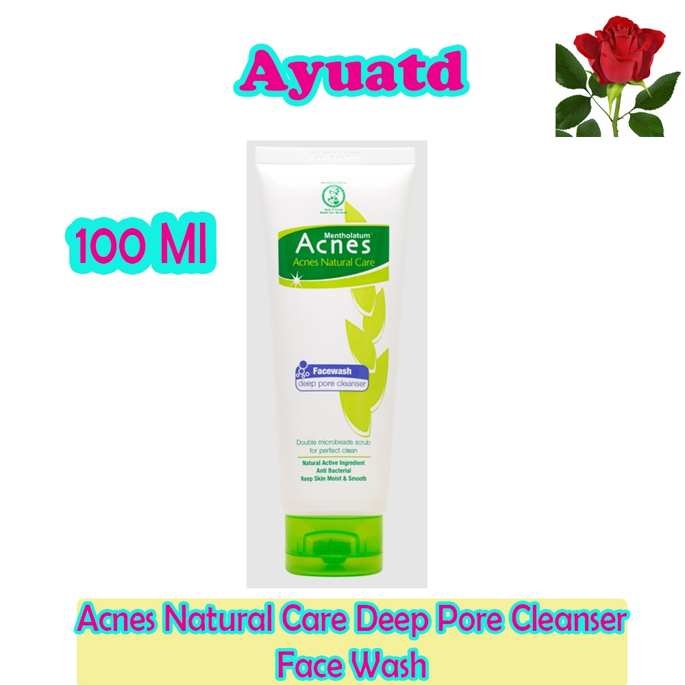 Acnes Natural Care Deep Pore Cleanser Face Wash 100 Gr