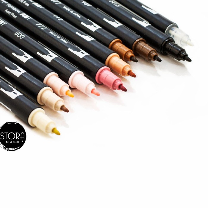 

kaligrafi-perlengkapan- tombow dual brush pen set 10 - potrait palette -perlengkapan-kaligrafi.