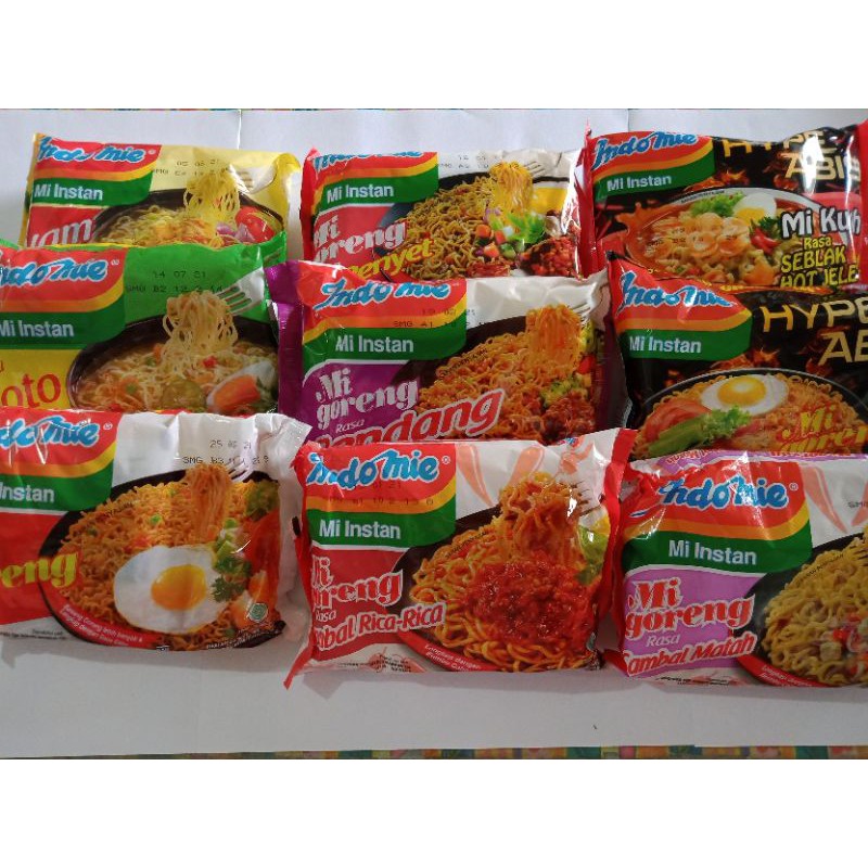 

Indomie all varian Mie instan