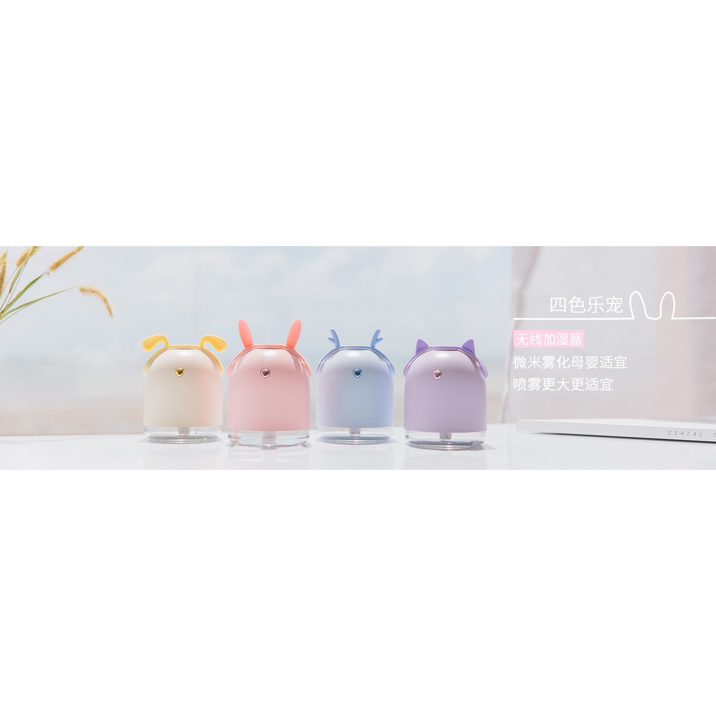 Humidifier Portable wireless Cute Ear Hp014 Diffuser Built in Battery