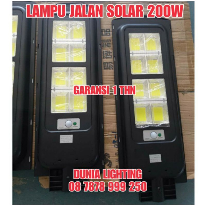 LAMPU JALAN LED SOLAR CELL 200W 200WATT PJU TENAGA SURYA 200WATT