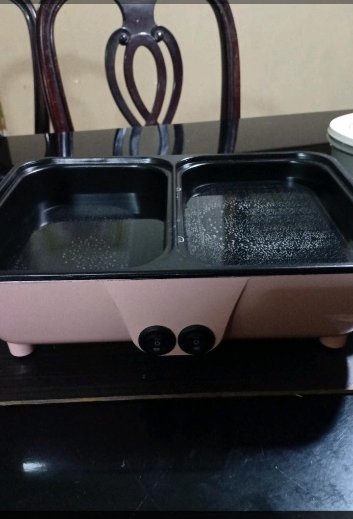 [ Cod ] Mini Electric Hotpot / Steamboat & Grill Pan / Bbq / Shabu Elektrik & Panci Elektrik