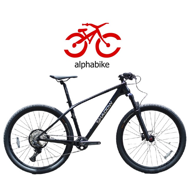 SEPEDA GUNUNG MTB 27.5 SHADOW BONE CARBON GLOSSY BLACK