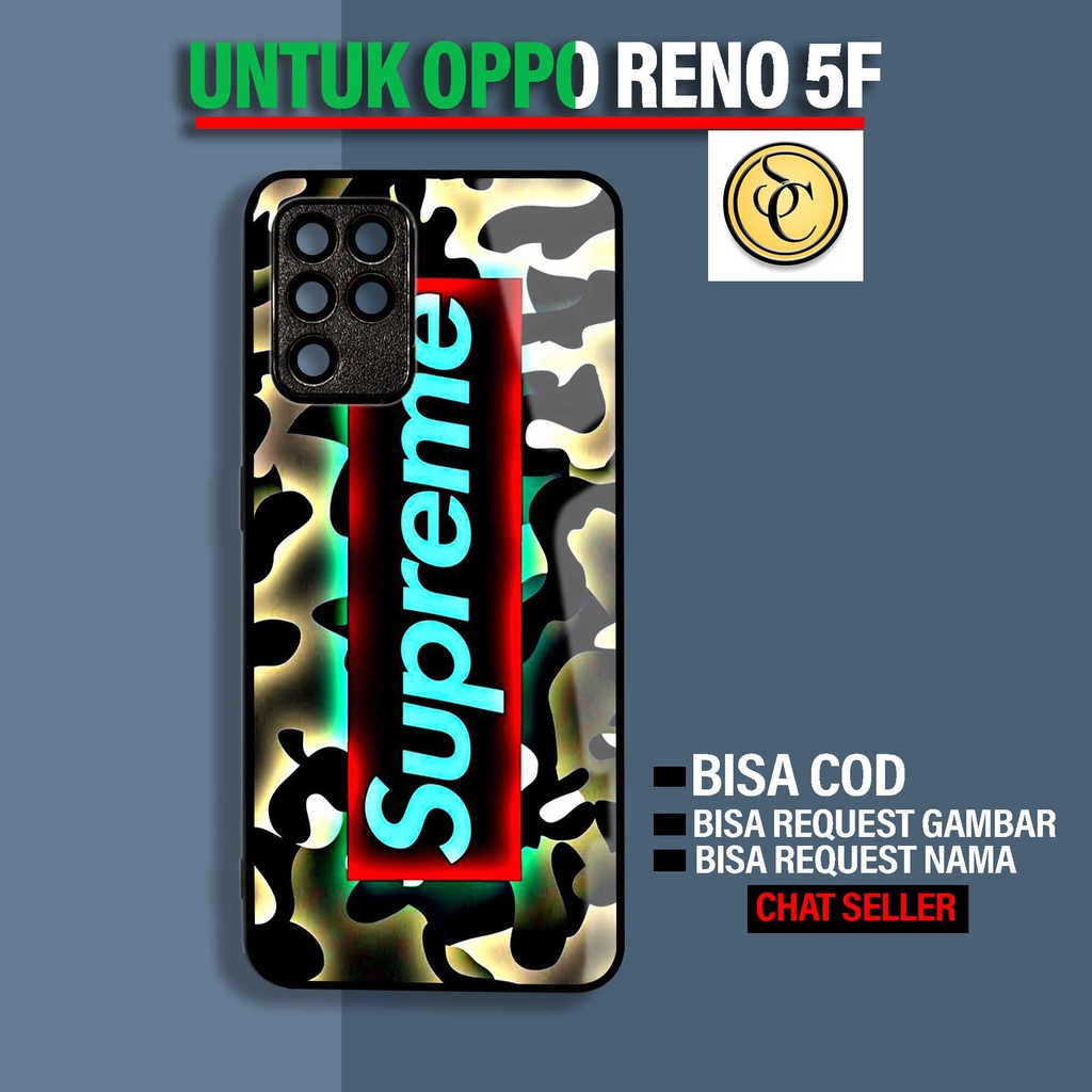 Case Oppo Reno 5F - Case Glossy Reno 5F [ Aesth Branded ] - Hardcase Oppo Reno 5F - Softcase Oppo Re