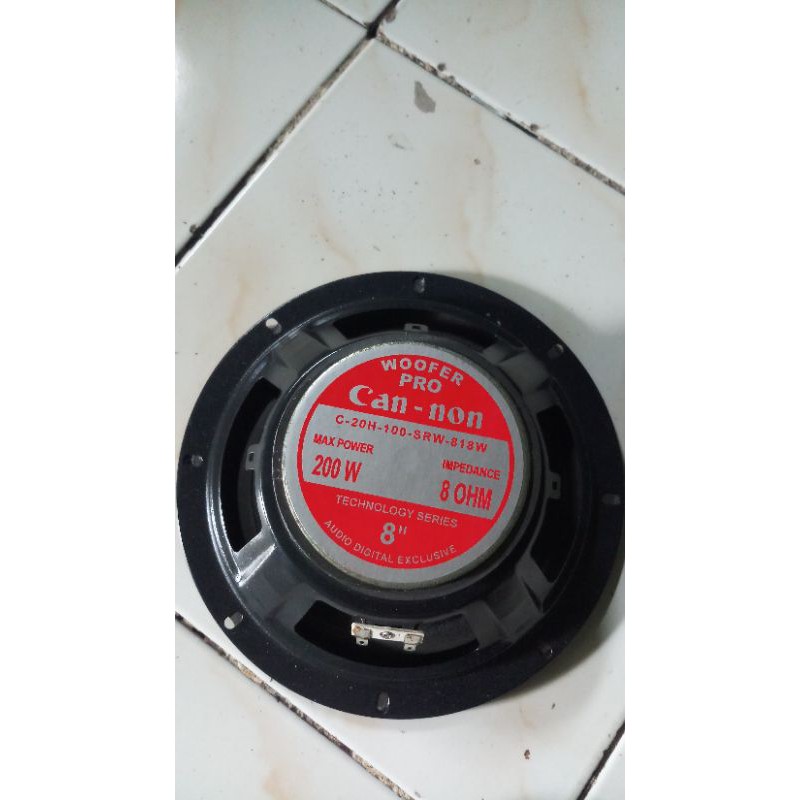speker cannon pro 8in woffer 818 w 200watt