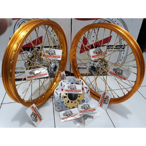 BRILIANT Velg sepaket Tromol becak Ninja R-Ninja RR-Vixion new-CB 150-Sonic 150-Mx king-Satria