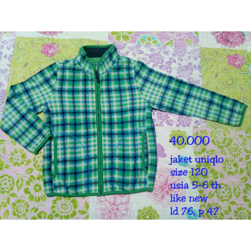 jaket anak merk uniqlo like new