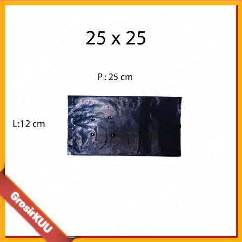 POLYBAG TANAMAN UKURAN 25X25 CM 500GRAM POLIBEK POLIBAG UNTUK SAYURAN TEBAL DAN TAHAN LAMA GrosirKUU