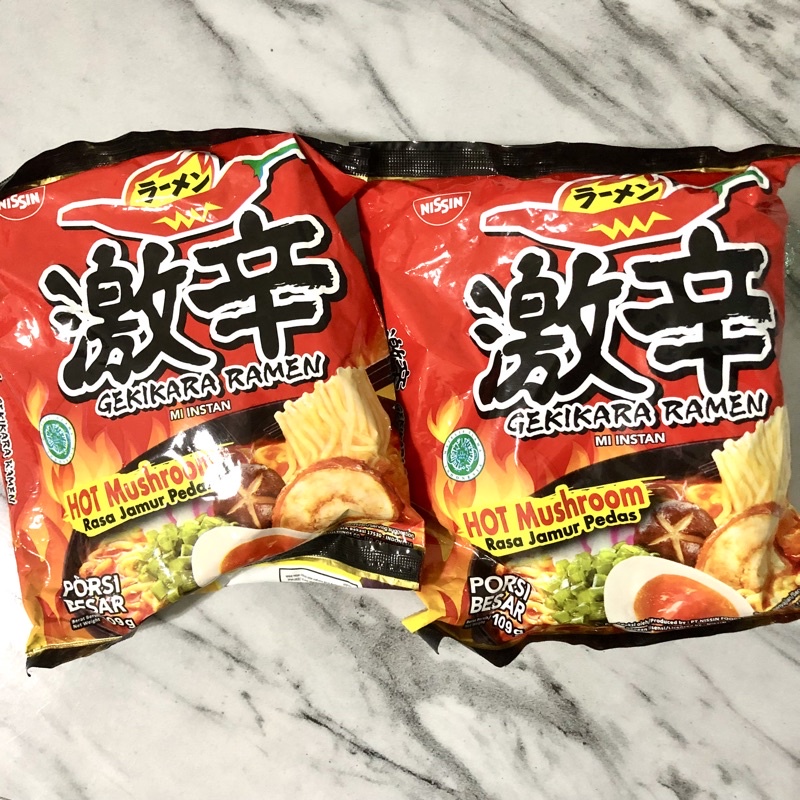 Jual Nissin Gekikara Ramen Rasa Hot Mushroom Jamur Pedas Mi Mie Kuah