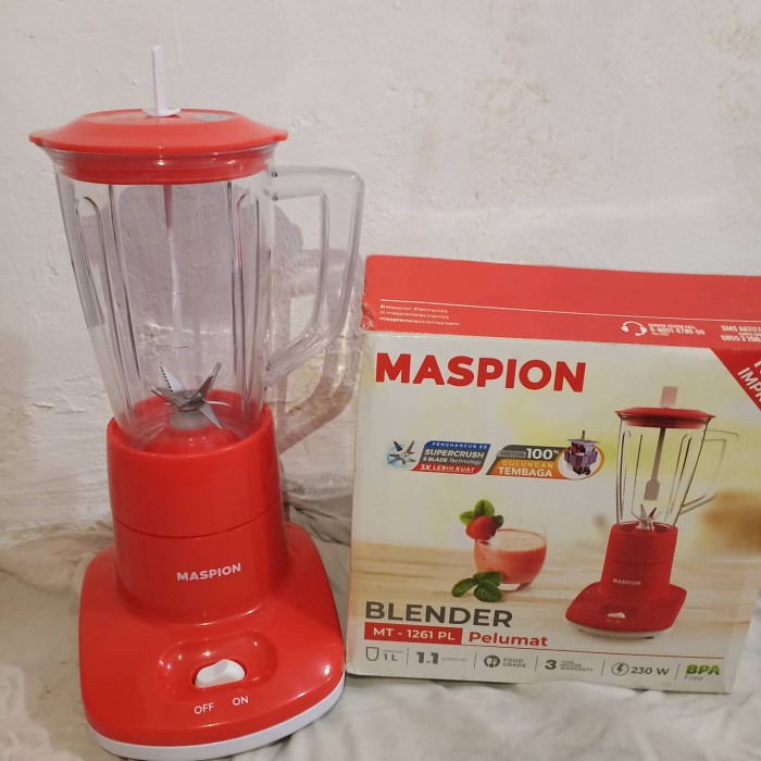 Blender Plastik Maspion MT 1261PL Kapasitas 1 Liter