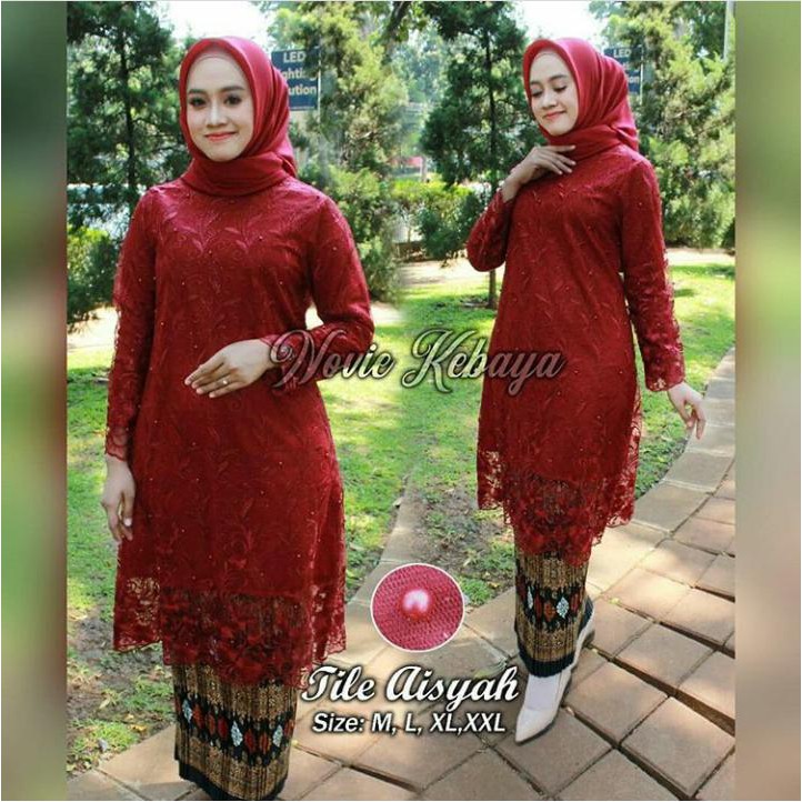 stelan kebaya tille aisyah new