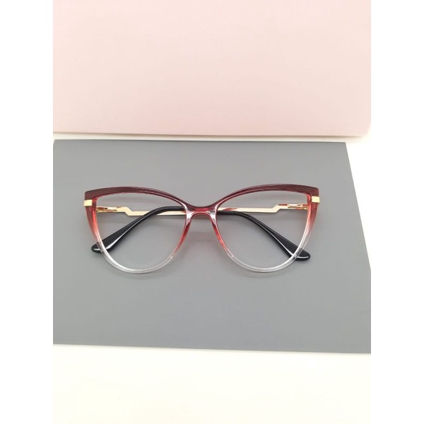 FRAME KACAMATA WANITA CAT EYE ZIG LENSA ANTI RADIASI KOMPUTER | KACAMATA MINUS | KACA MATA PLUS | KACAMATA ANTI UV PHOTOCROMIC