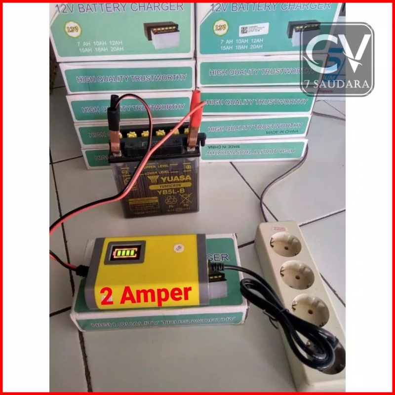 Cas Aki Charger Aki Setrum Aki Sterek Aki Seterek Aki Kering - Basah Mobil dan Motor 2A/6A Murah COD