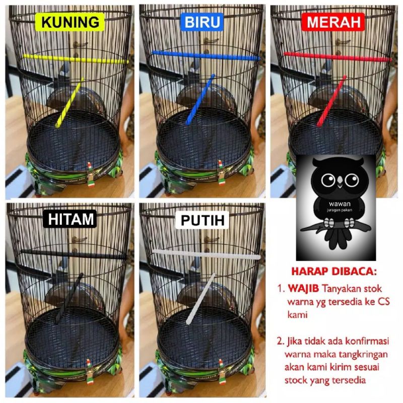 TANGKRINGAN LOVEBIRD VIRAL plastik motif kayu asem