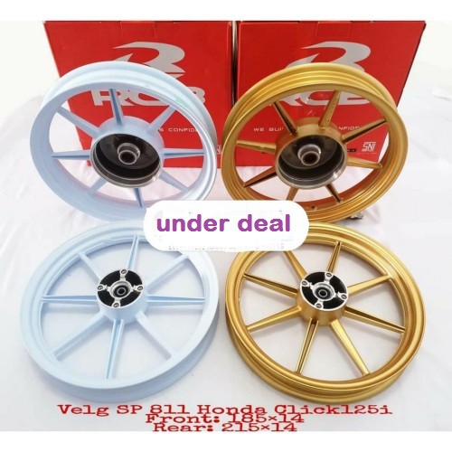 RCB Velg SP811 VARIO 125, VARIO 150 White Gold Bonus Piringan RCB