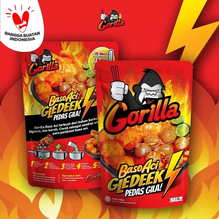 

NEW Boci Gorilla Pedas Gila