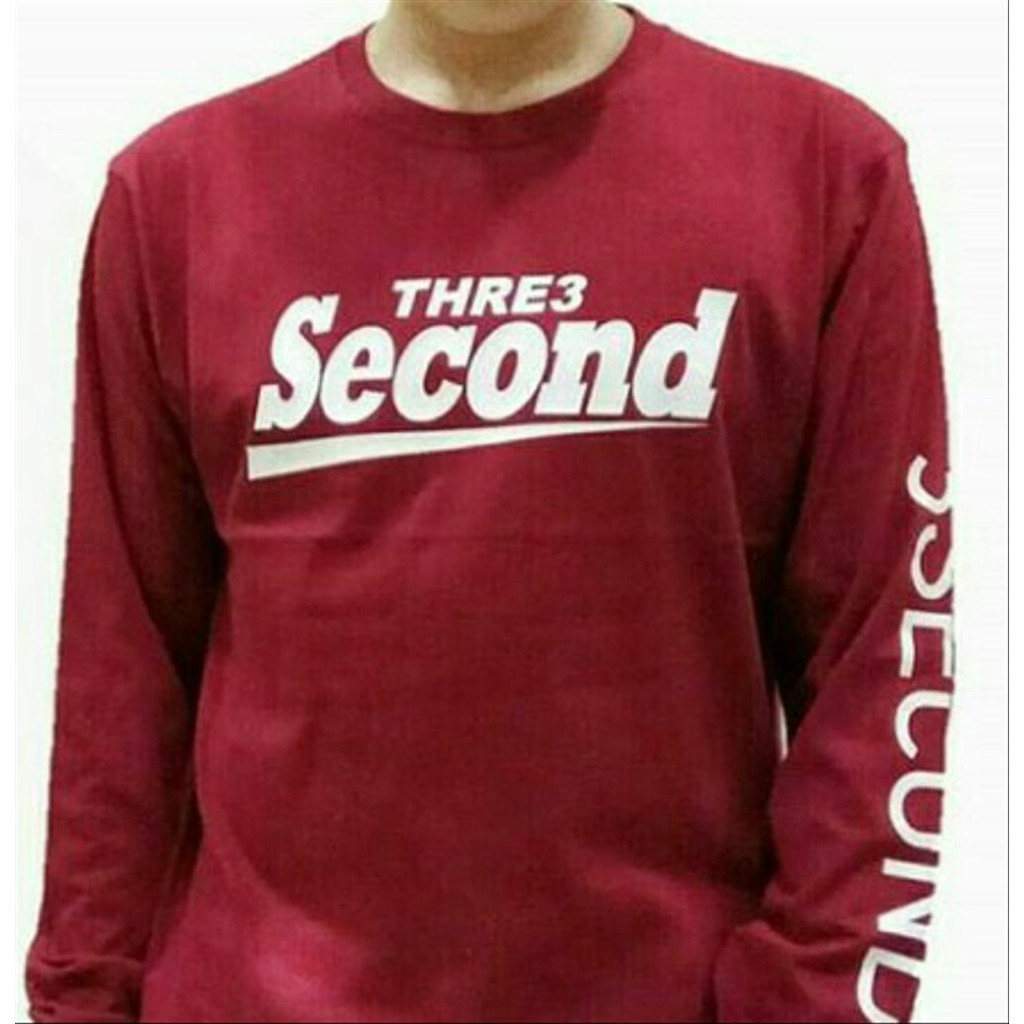 KAOS LENGAN PANJANG TERBARU THREE SECOND Murah