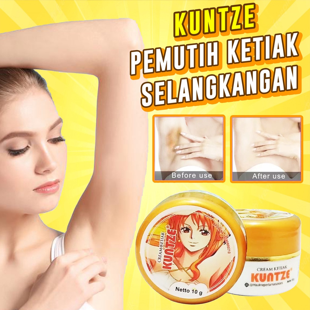 KUNTZE CREAM PEMUTIH KETIAK DAN SELANGKANGAN BPOM - CREAM PEMUTIH KETIAK DAN SELANGKANGAN