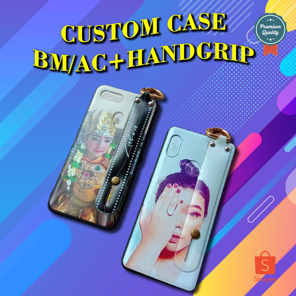 CUSTOM CASE BLACKMATTE/ANTICRACK/KOPER CASE + HANDGRIP