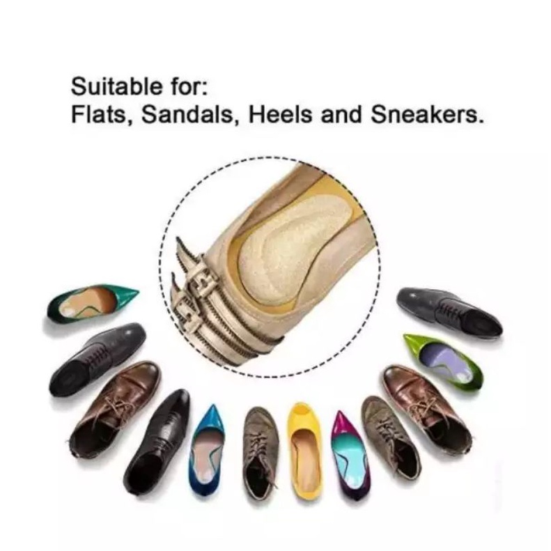 ARCH SUPPORT INSOLE UNTUK FLAT FOOT / SILICONE / SILIKON / Insole Flat Foot Insole Kaki Datar