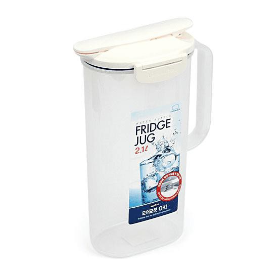 Lock n Lock Fridge Jug 2.1 L HAP770 / Lock&amp;Lock Pitcher Teko Air Putih