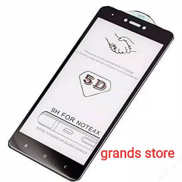 Tempered glass 5D Redmi note 3/note 4/note 4X/note 5/note 5a