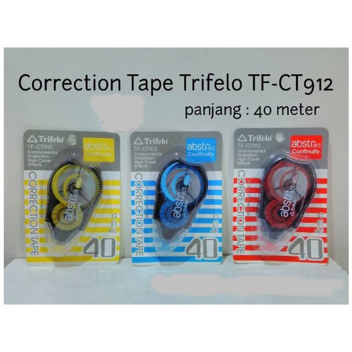 

Correction Tape Jumbo Trifelo 40 Meter TF-CT912