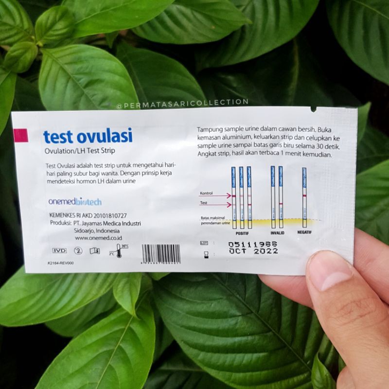 Ovulation LH Test Strip Alat Tes Ovulasi Pendeteksi Kesuburan Wanita Masa Subur OneMed Ecer Satuan