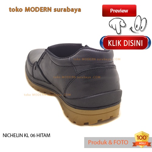 Sepatu pria kerja sepatu casual slip on kulit NICHELIN KL 06 HTM