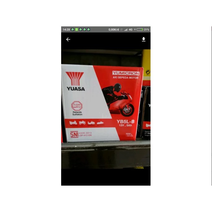 aki kering motor bebek Yuasa