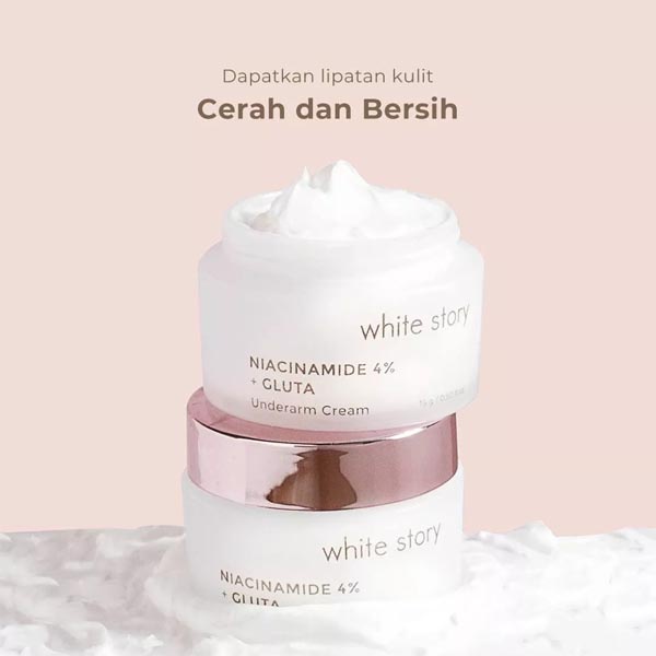 [MENCERAHKAN LIPATAN KULIT] [15GR] [BPOM] White Story Underarm Cream 15GR_Cerianti