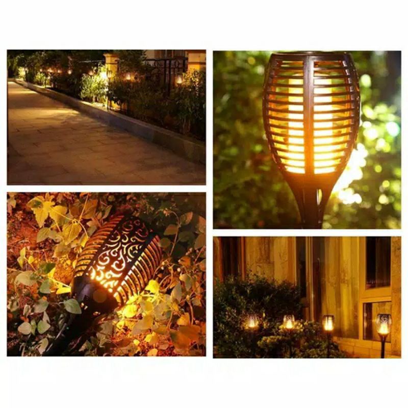 Lampu Tenaga Surya / Lampu Taman Solar / Lampu Model Obor Besar Flame Light