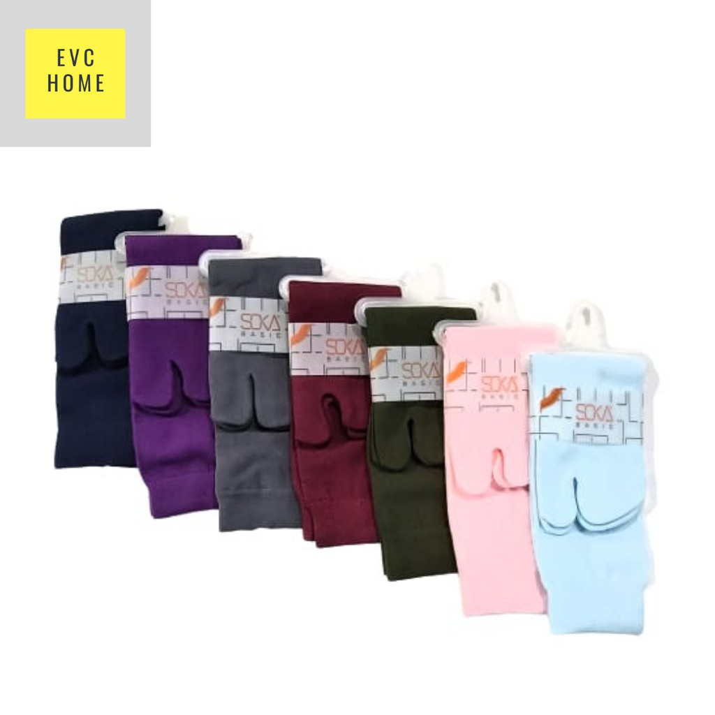 EVCHOME Kaos Kaki Soka Jempol M Basic - Kaos Kaki muslim - Kaos kaki wanita - Original-1