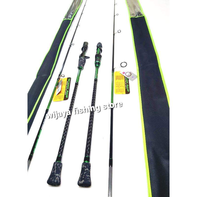 Joran Spinning atau Casting Daido Green Hell 198 CARBON SOLID