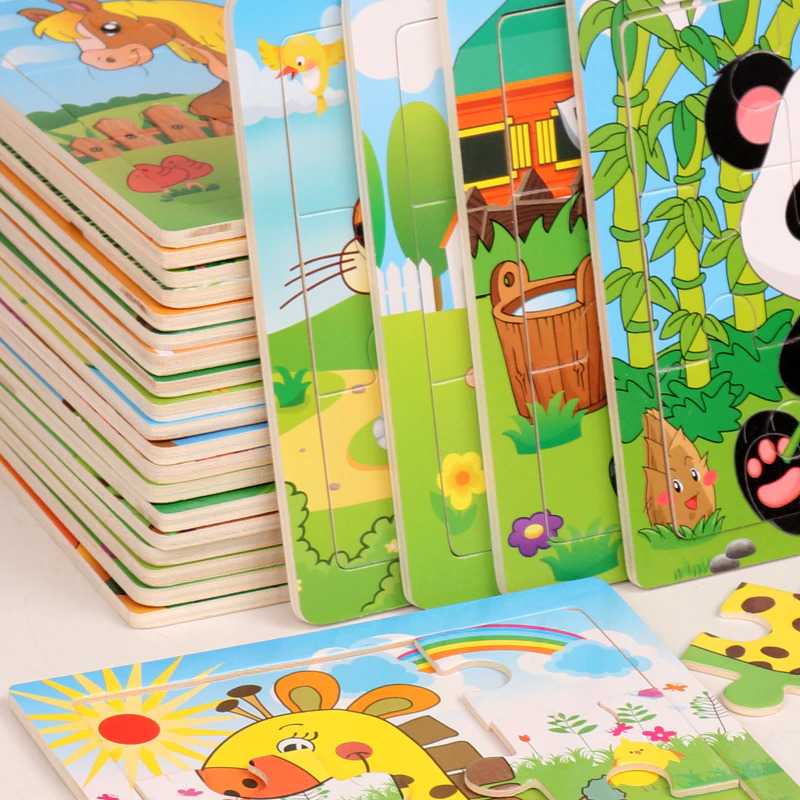 GIJ - -Datgo Mainan Anak Cartoon Puzzle Children Toy