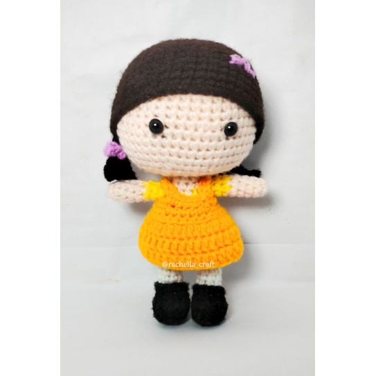 Amigurumi Squid Game Mugunghwa / Boneka Rajut Custom / Boneka Squid Game