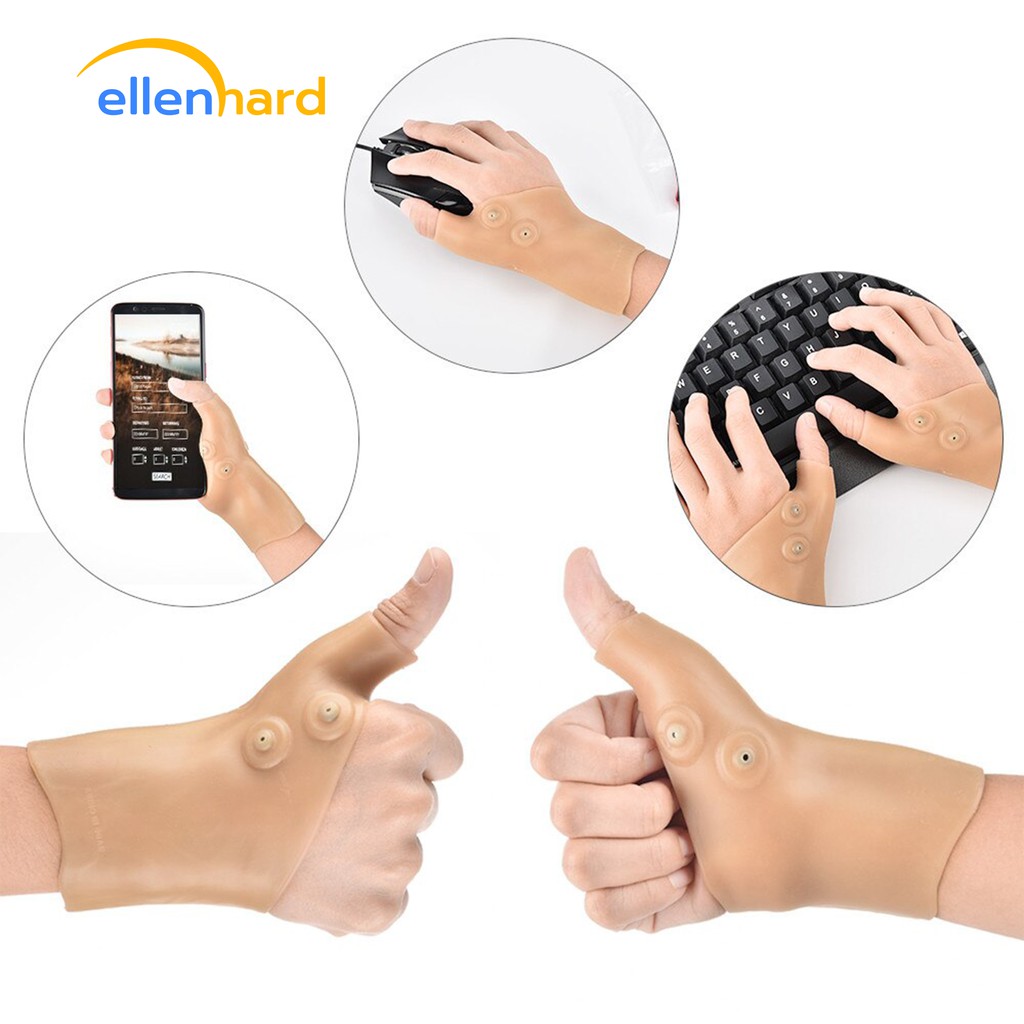 Sarung Tangan Silikon Alat Terapi Jari Tangan Sendi Magnetik Tenosynovitis Pain Relief