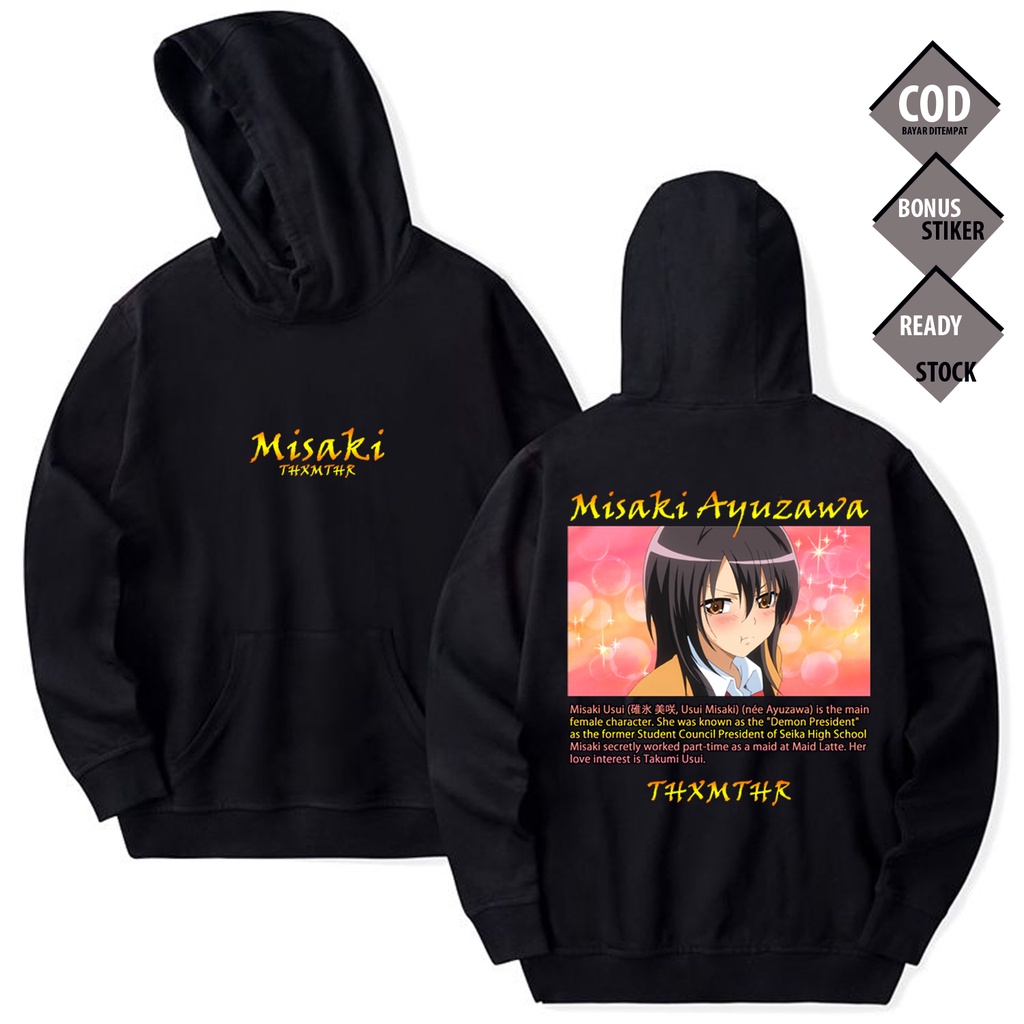 HOODIE MISAKI AYUZAWA KAICHOU WA MAID SAMA ANIME MANGA WAIFU SEIKA HIGH SCHOOL TAKUMI USUI RUI USUI 