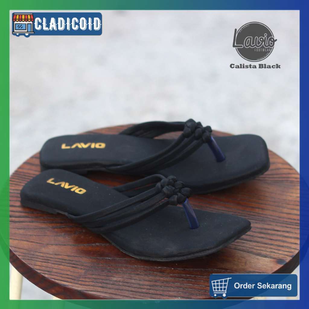 Sandal Formal Wanita Original Bahan Premium Terbaik Lavio Calista Untuk Santai, Kuliah, Acara, Jalan