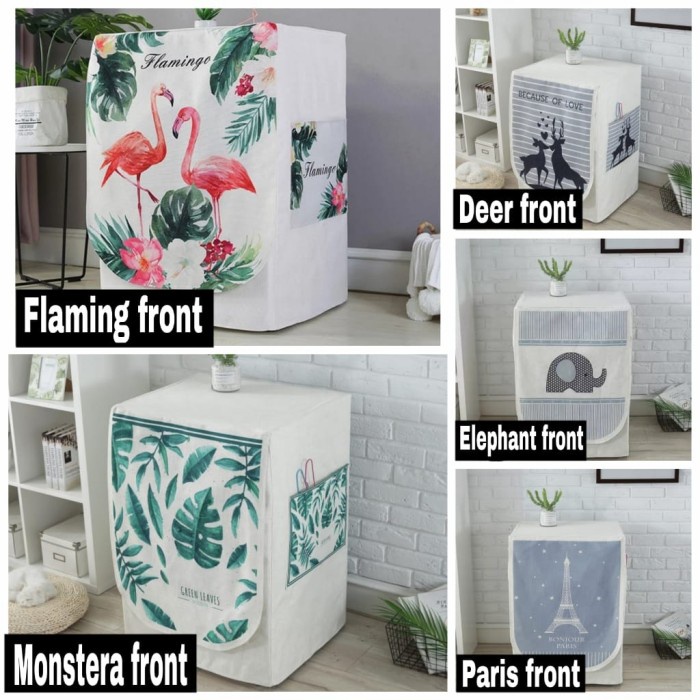 Penutup Mesin Cuci - Sarung Mesin Cuci Buka Depan/Cover Mesin Cuci Buka Depan