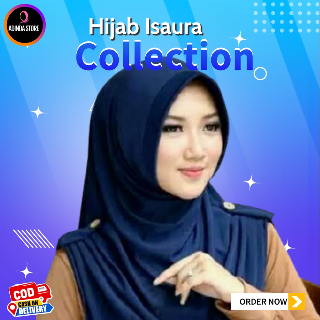 JILBAB ELNIFA SERUT POLOS ORI Hijab Instan Premium Serut