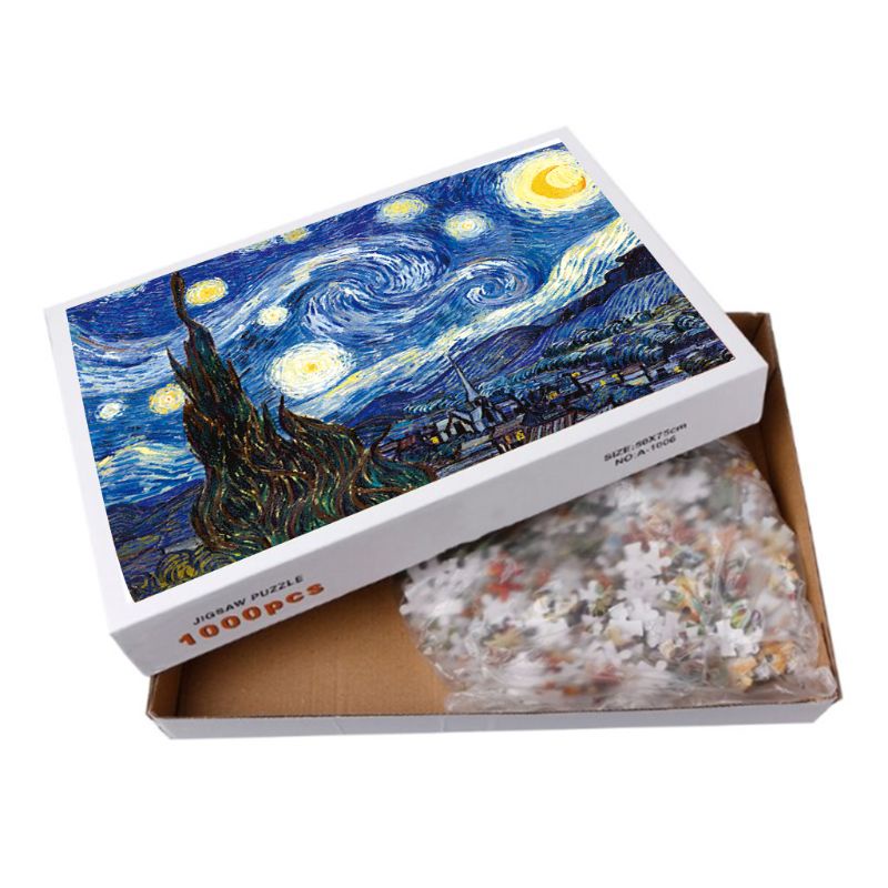 Mary Landscape Puzzle Disentanglement Jigsaw Aktivitas Keluarga Hadiah Koleksi 1000pcs