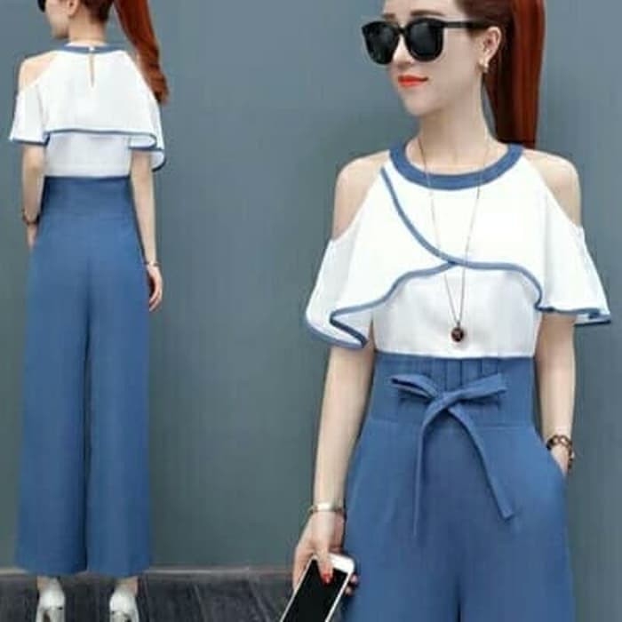 Setelan Celana Kulot Tunik Shr Syahira Linen