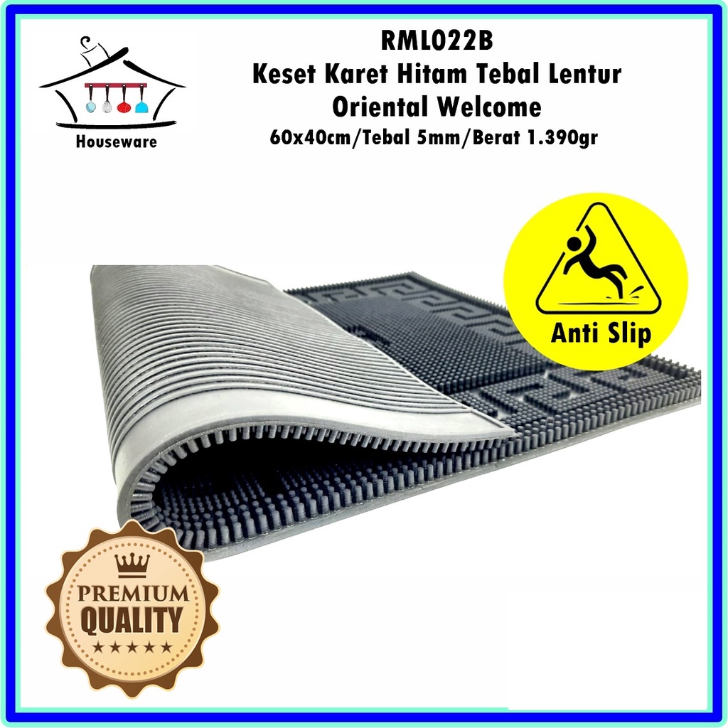 Keset Karet Anti Slip Oriental Welcome 60x40cm