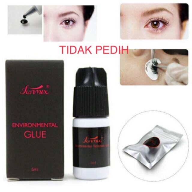 Botol Hitam Funmix Environmental Eyelash Extension Glue 5ml Fumix glue lady black