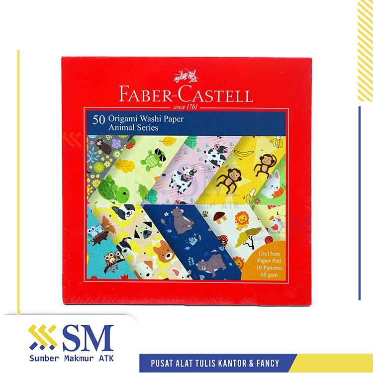 

KERTAS LIPAT / ORIGAMI WASHI PAPER ANIMAL 15 X 15 FABER CASTELL