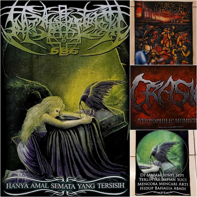 COD✅ BACKPACTH PUNGGUNG EMBLEM BAND METAL EMBLEM MUSIK EMBLEM BAND METAL EMBLEM PUNK PACTH SABLON PA