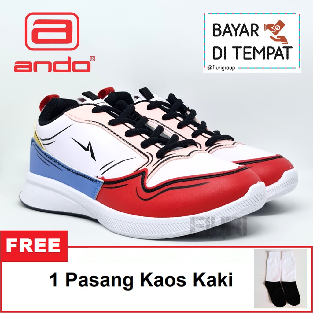 FIURI - ANDO ORIGINAL - POP ART RUBY 37-40 MULTIWARNA - SEPATU SNEAKERS SPORT KANVAS SOL KARET ANAK PEREMPUAN - SEPATU KETS TRENDY WANITA - SEPATU OLAHRAGA LARI FITNES SENAM KERJA KULIAH SEKOLAH SD SMP SMA BERTALI CEWEK MURAH PROMO DISKON BONUS KAOS KAKI