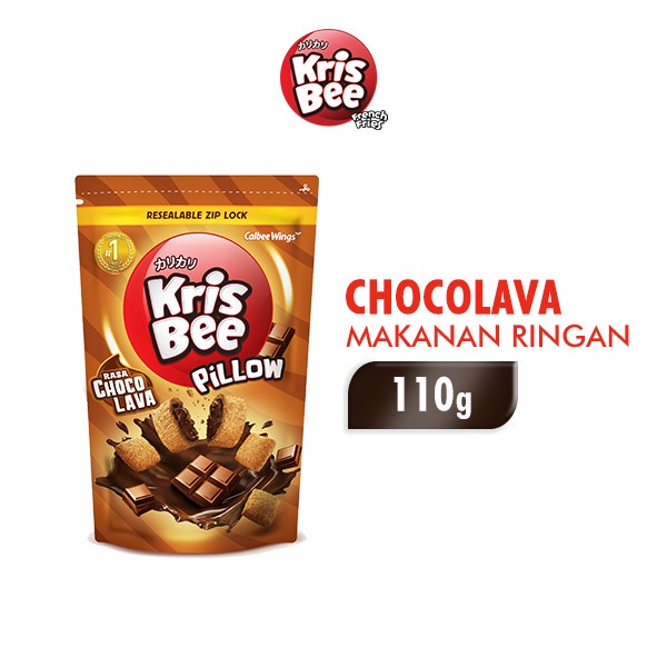 

Krisbee Pillow Makanan Ringan 110 gr - Choco Lava