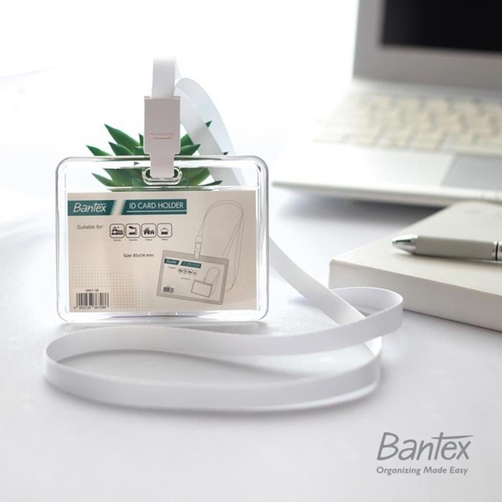 

❉Best Produk✢➾ LMV0A ID Card / Tempat Kartu Nama Bantex Transparent Holder Lanyard Landscape 8867 52 ❉Ready